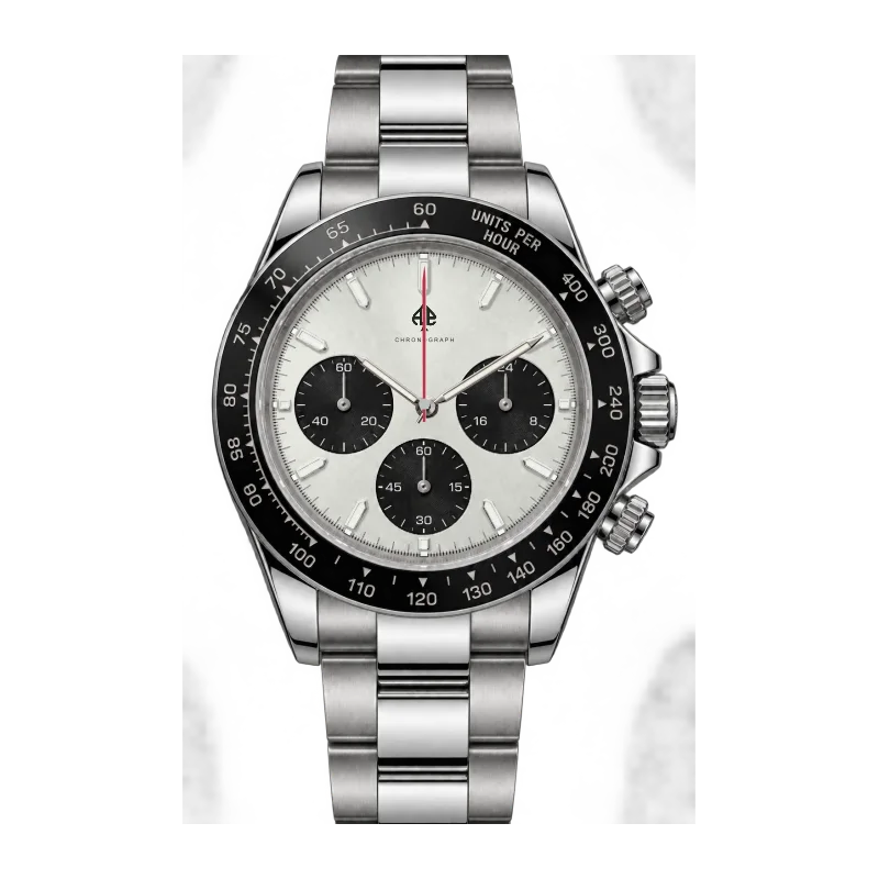 Daytona Mod — Silver · panda dial