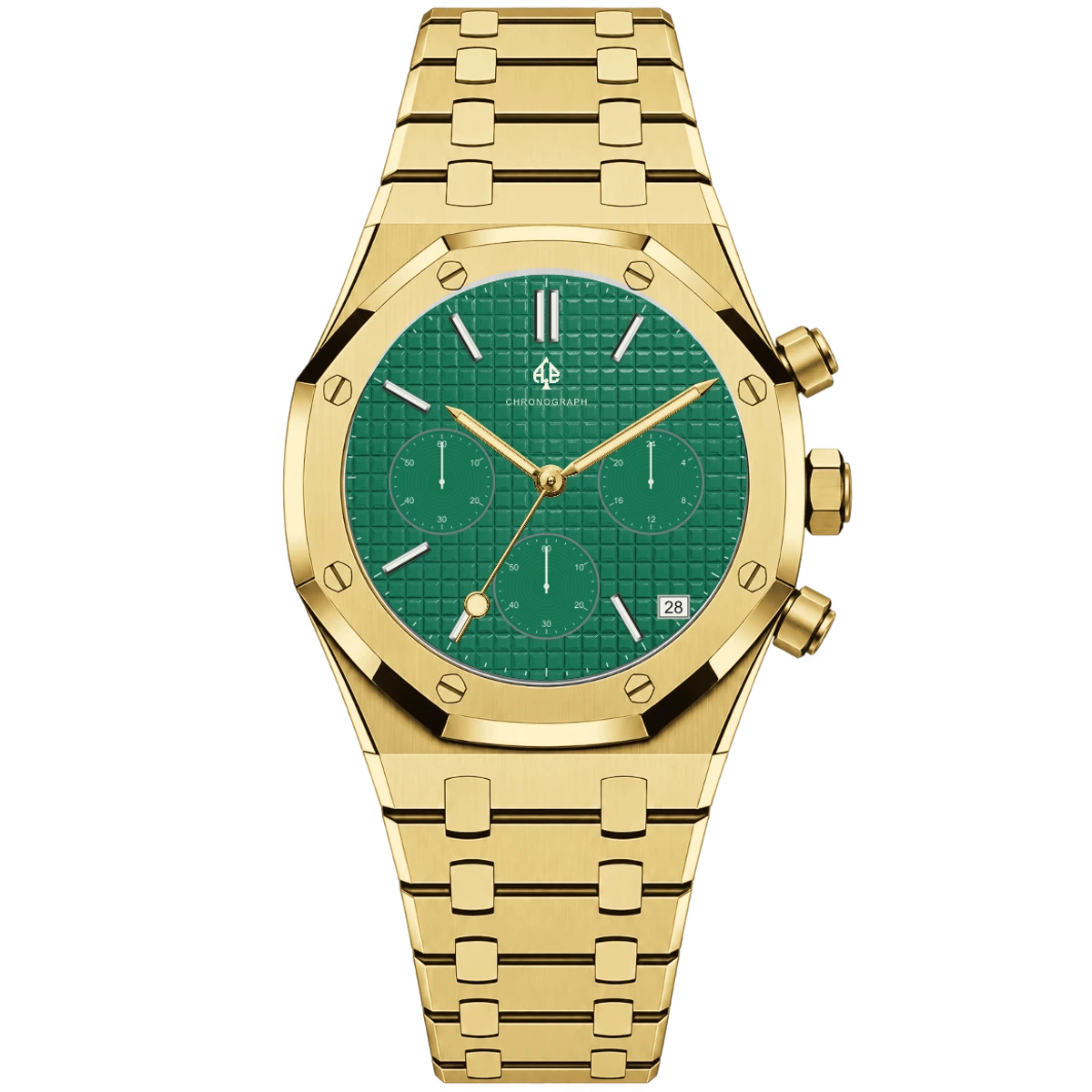 Royal Oak chronograph-style studio product visualization
