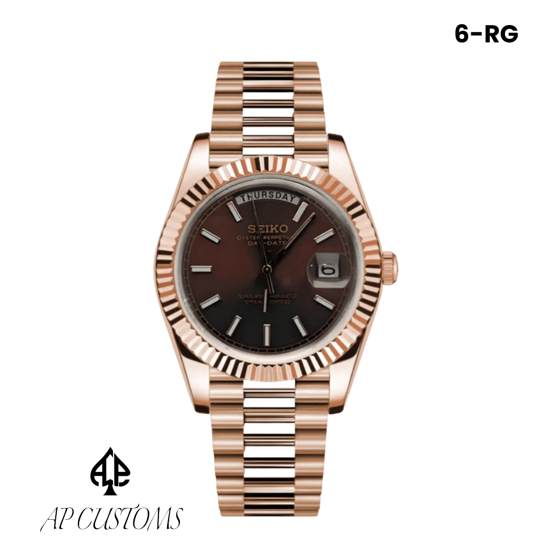 Customizable dial text and logo options