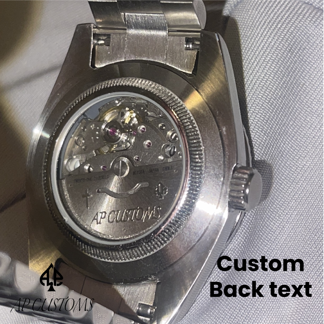 Exhibition caseback — AP Custom Watches GMT build